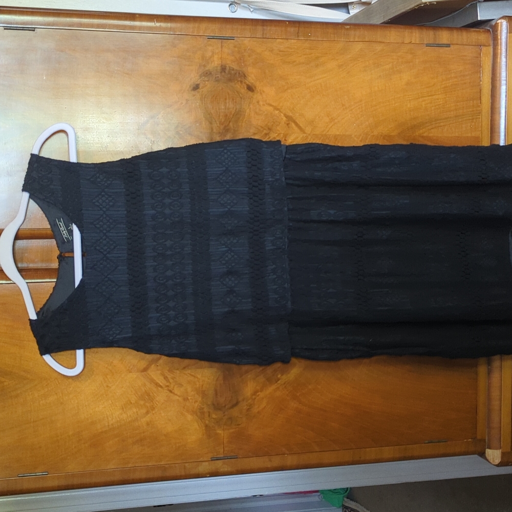 Lucky Little Black Dress Lace Large